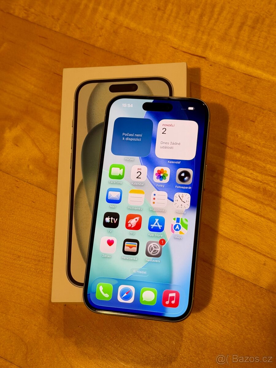 iPhone 15 Blue BATERIE 100% TOP - 6