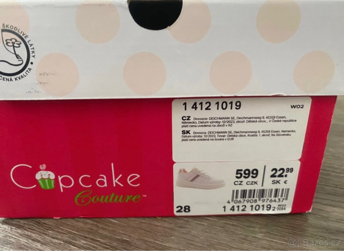 Dívčí tenisky Cupcake Couture vel.28 - 6