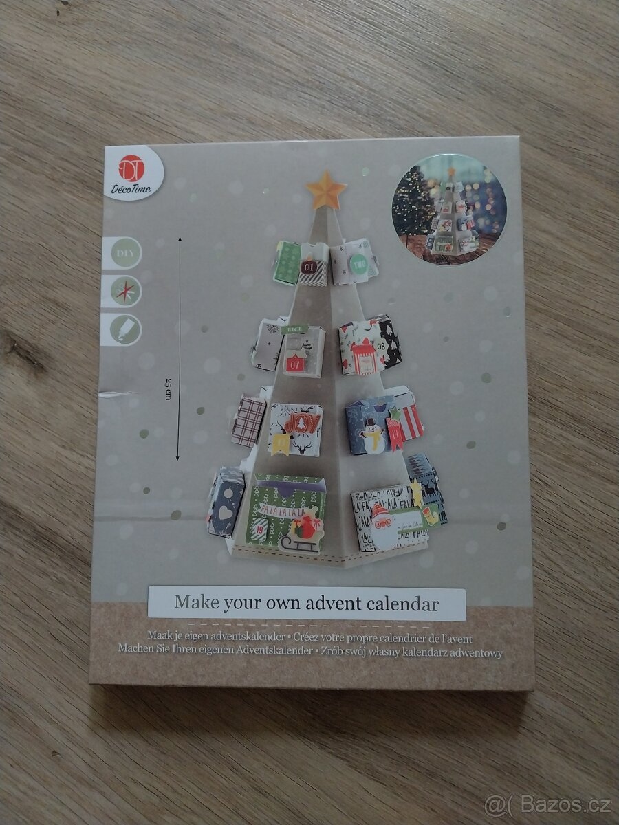 Adventní kalendář papírový Vánoční oblečení - 6