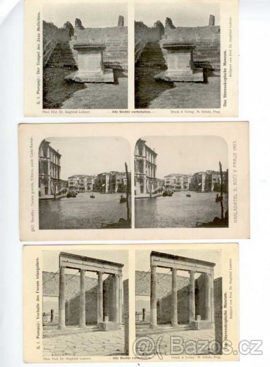 Historické stereoskopní fotografie z r. 1895 - 6