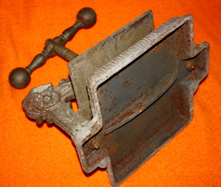 Lis na kniha litina rok 1880-1920 knihařský lis knihtisk - 6