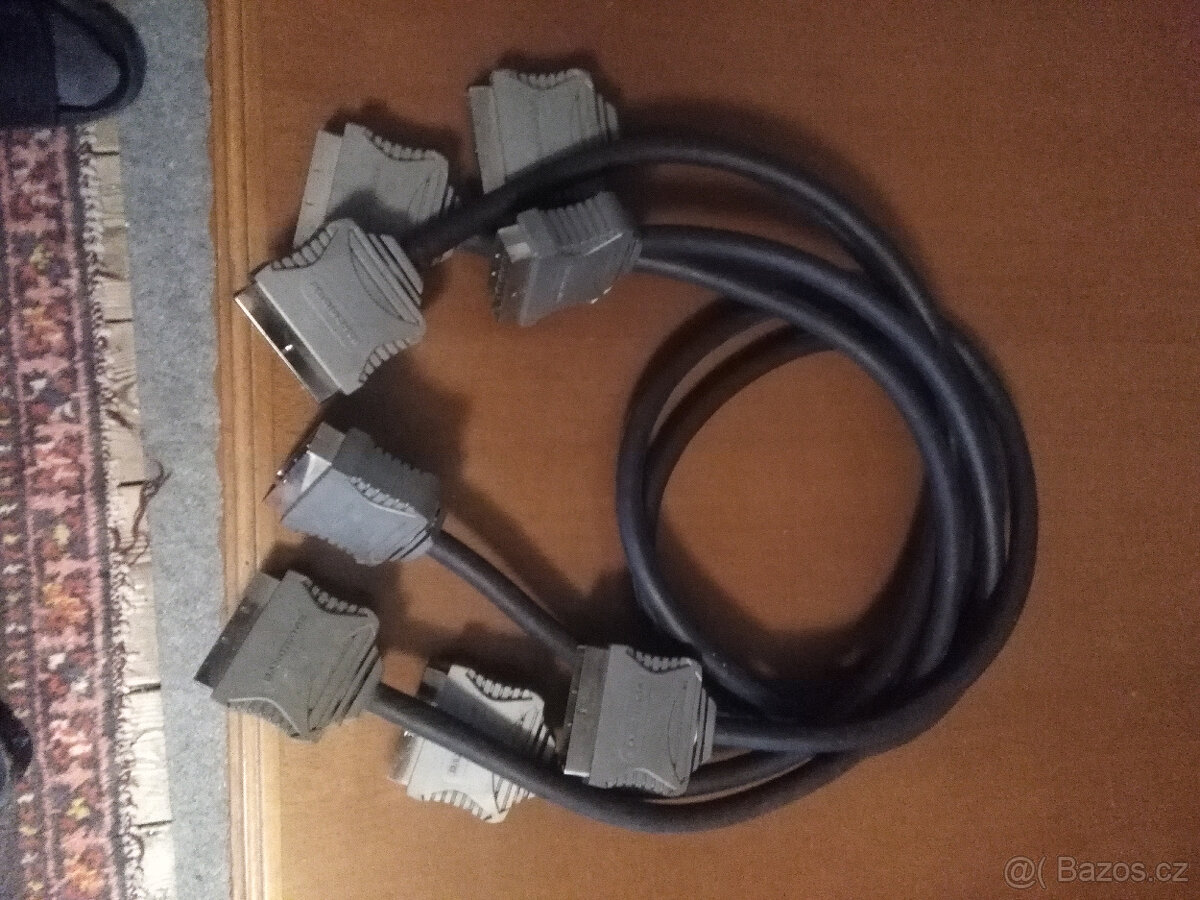 Scart Kabely zlacené kontakty - 6