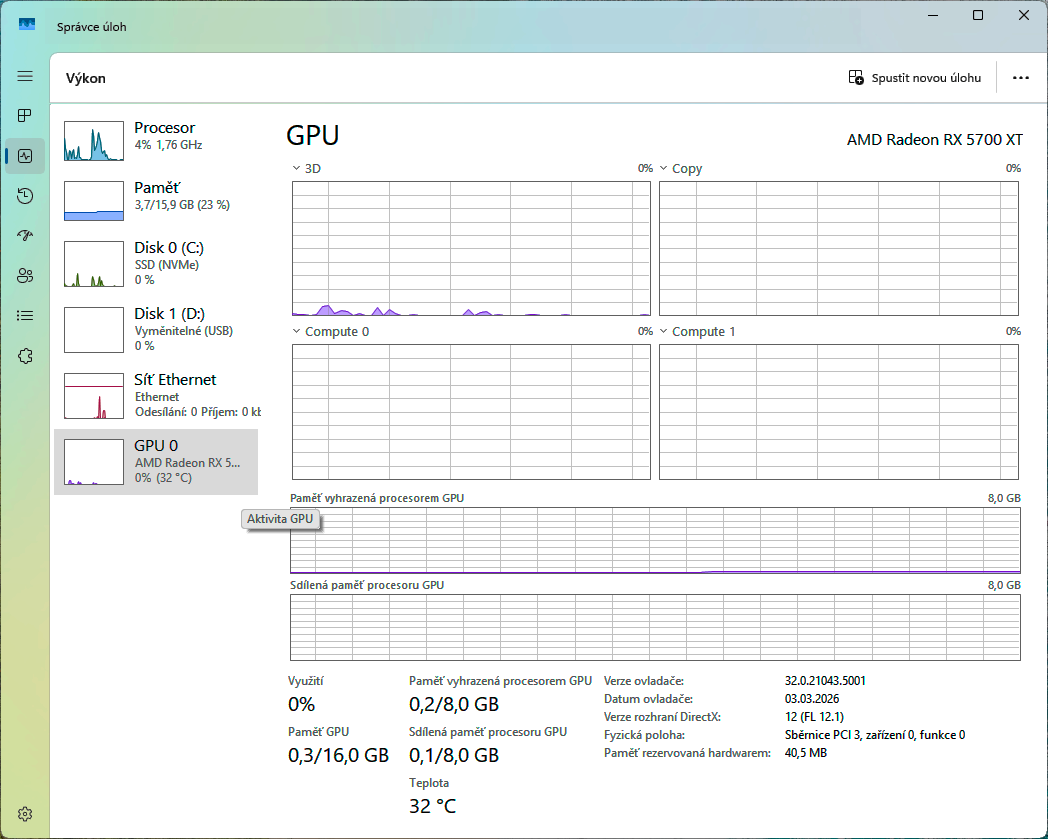 Herní počítač s RX 5700 XT - 6