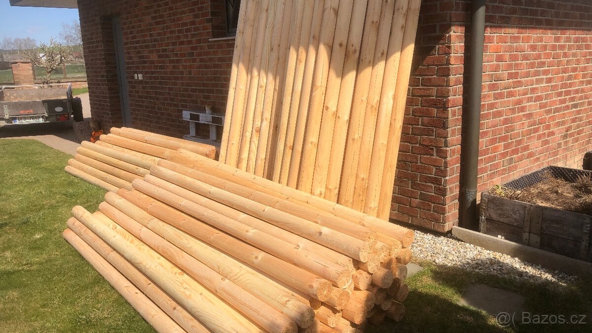 Kulatina borovice délka 263cm průměr 10cm - 6