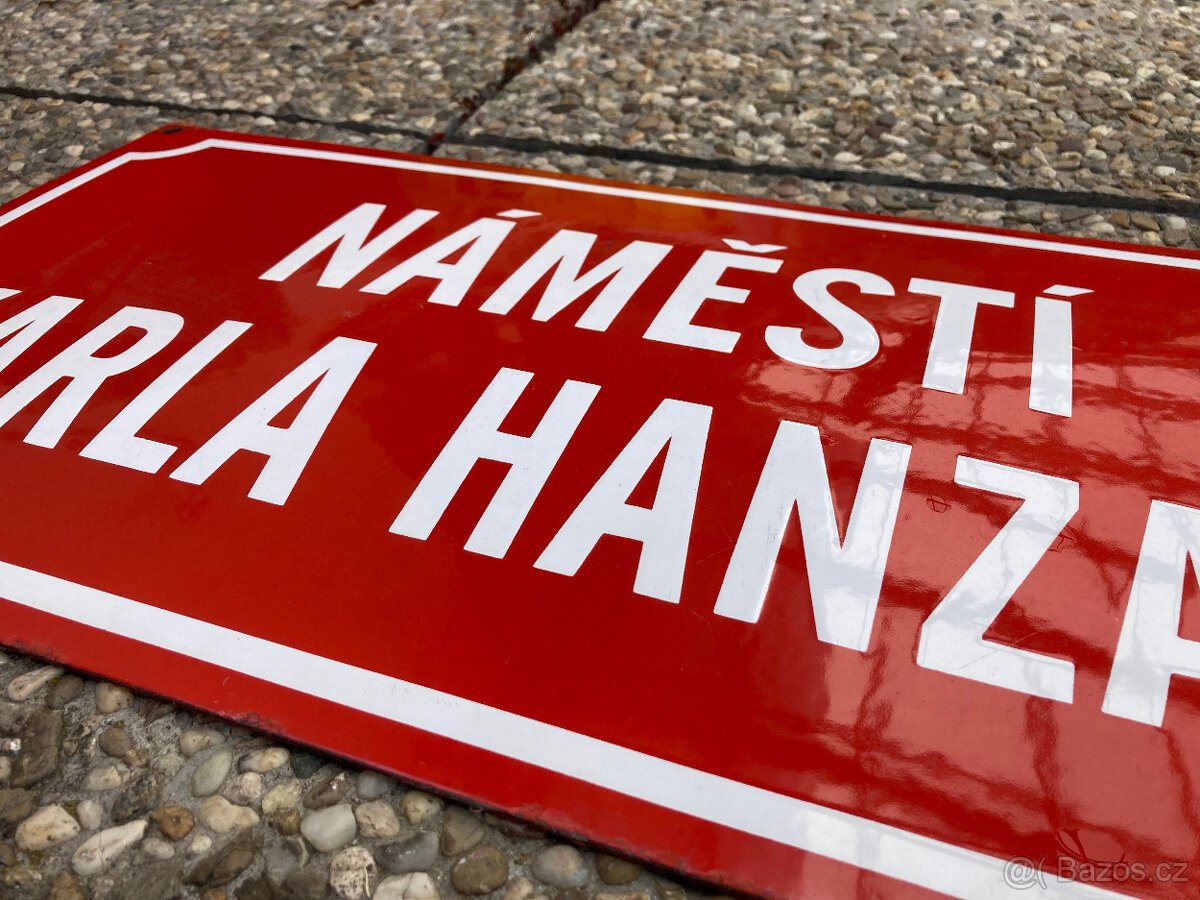 Smaltovaná cedule uliční za 900 kč s doručením - 6