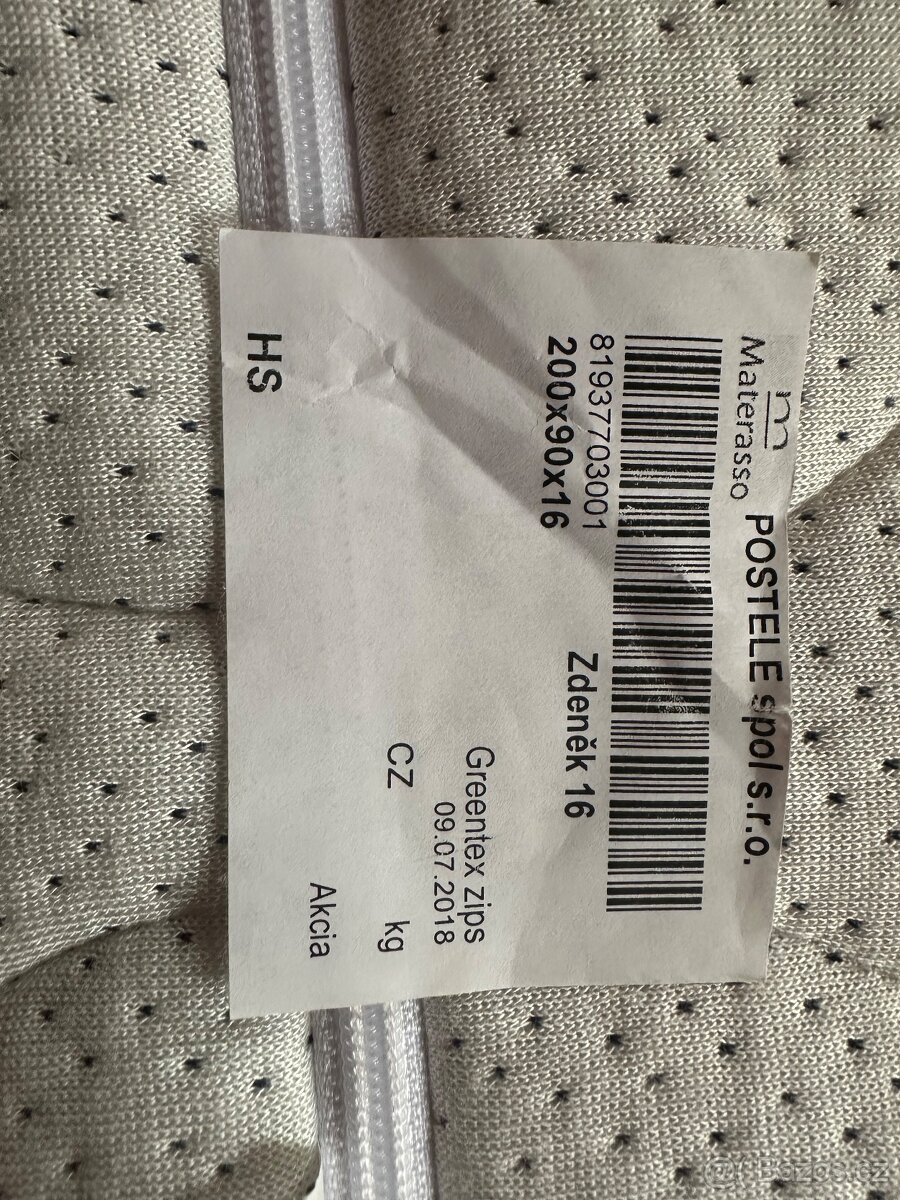 Prodám matraci Materasso 200x90x16 - 6