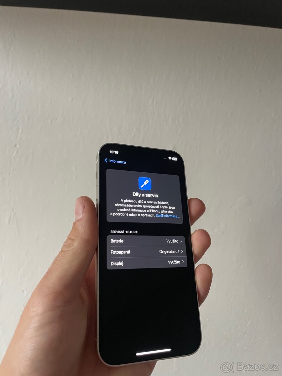 Apple iPhone 128 GB bílý, baterie 100% - 6