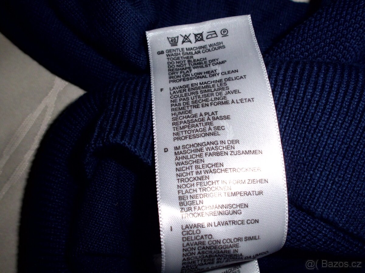 Fred Perry pánsky sveter tmavomodrý XL - 6