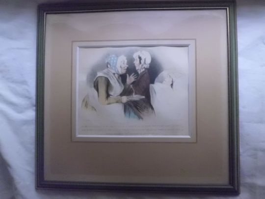 Starožitné Ručně Kolorované Litografie CHEZ AUBERT cca 1830 - 6