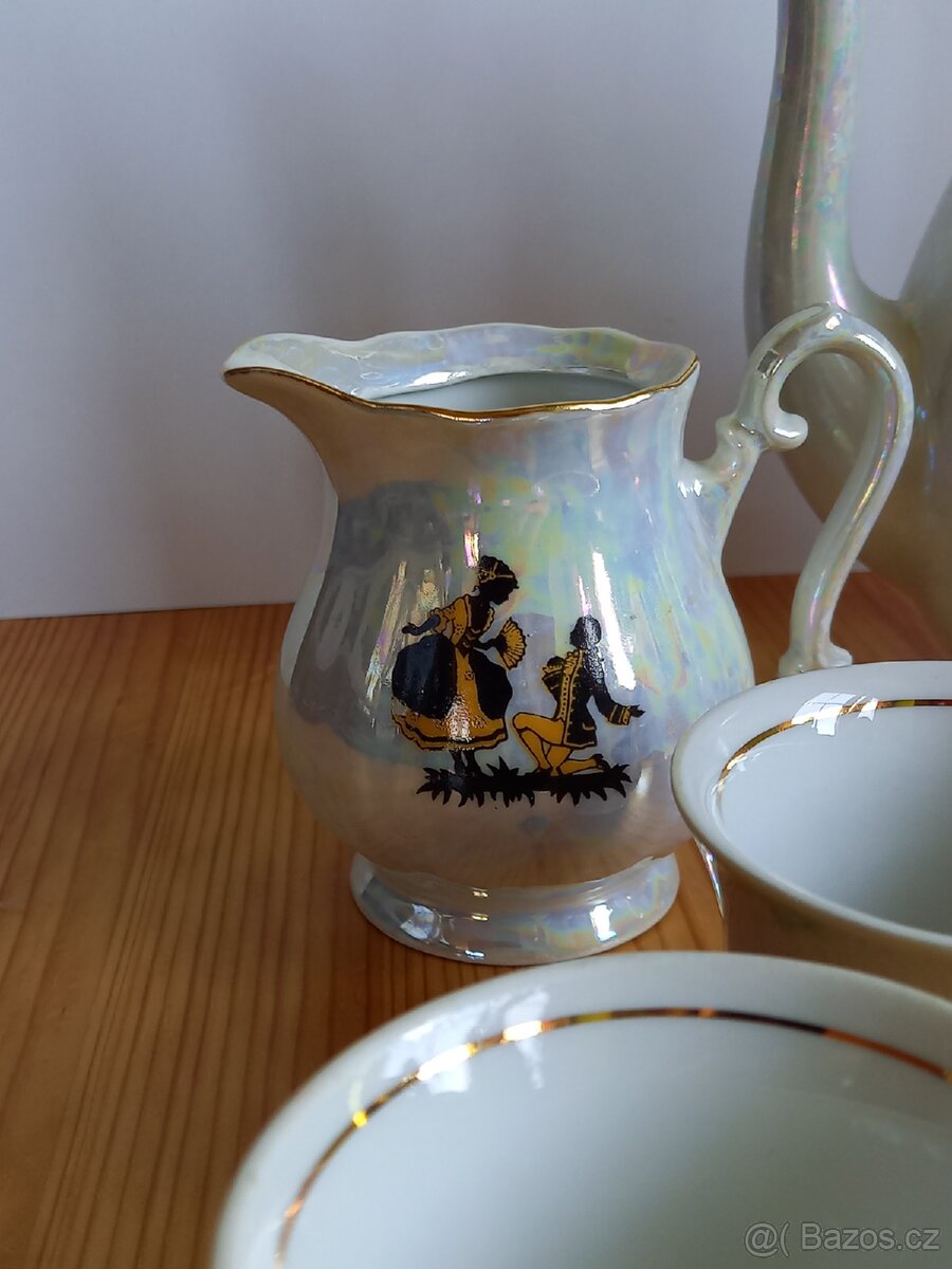 Perleťový porcelánový servis - 6