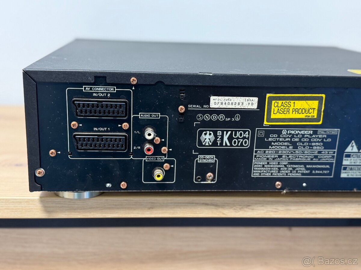 PIONEER CLD-950 LASERDISC CD CDV LD PŘEHRÁVAČ - 6