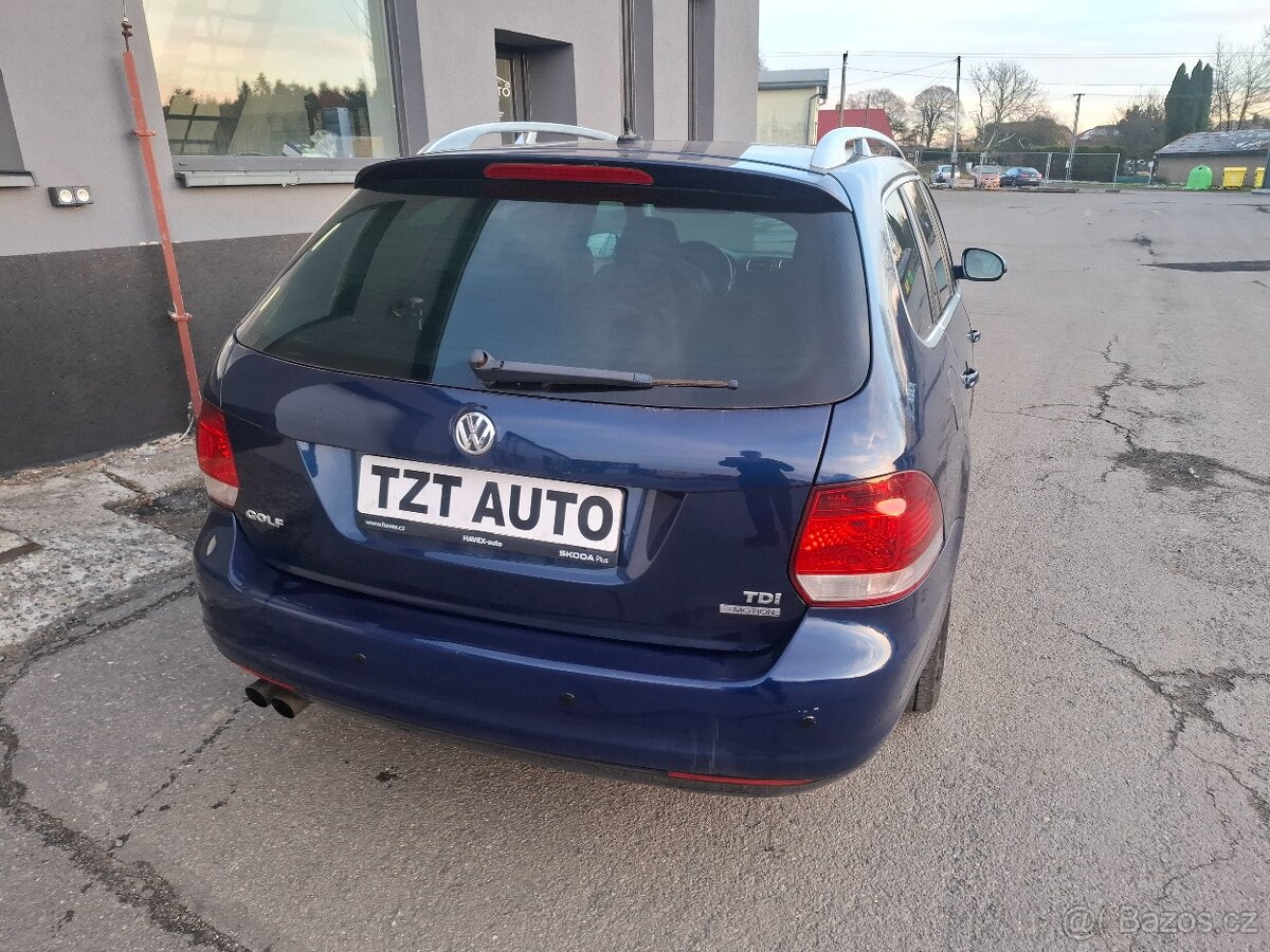 VW GOLF VI 1.6TDi 77kW 4x4 combi, r.10, VÝBAVA, TOP CENA - 6