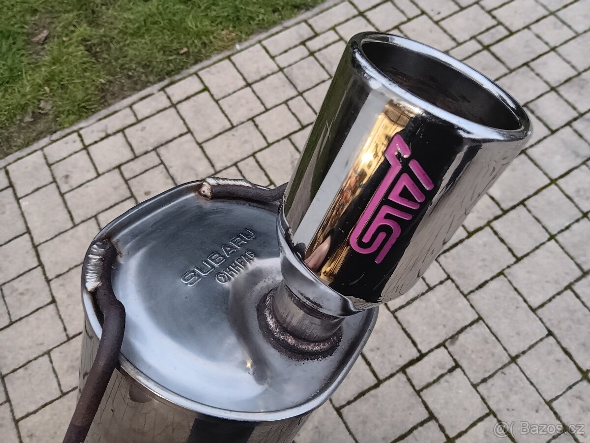 raritni nerezovy tlumic STI pro FORESTER SF - 6