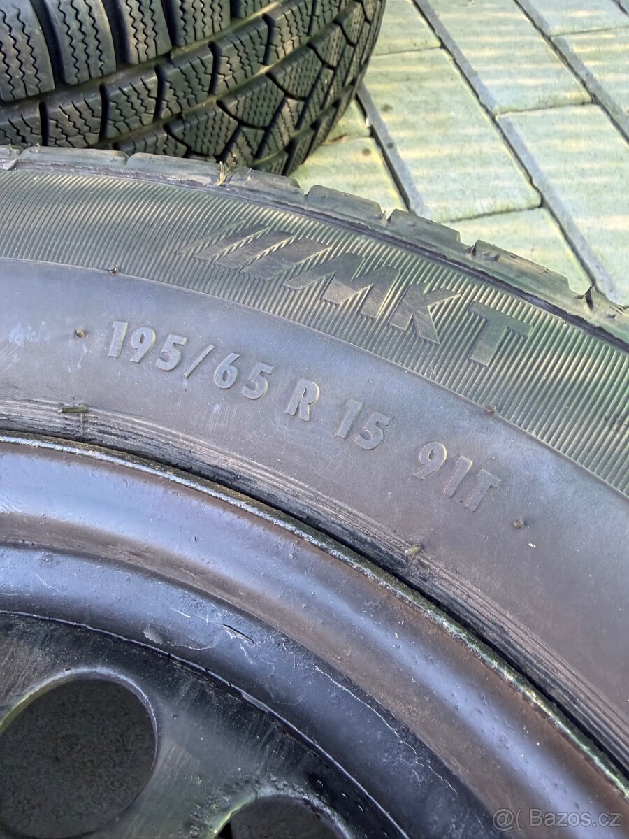 Zimní sada kol 195/65r15 8mm - 6