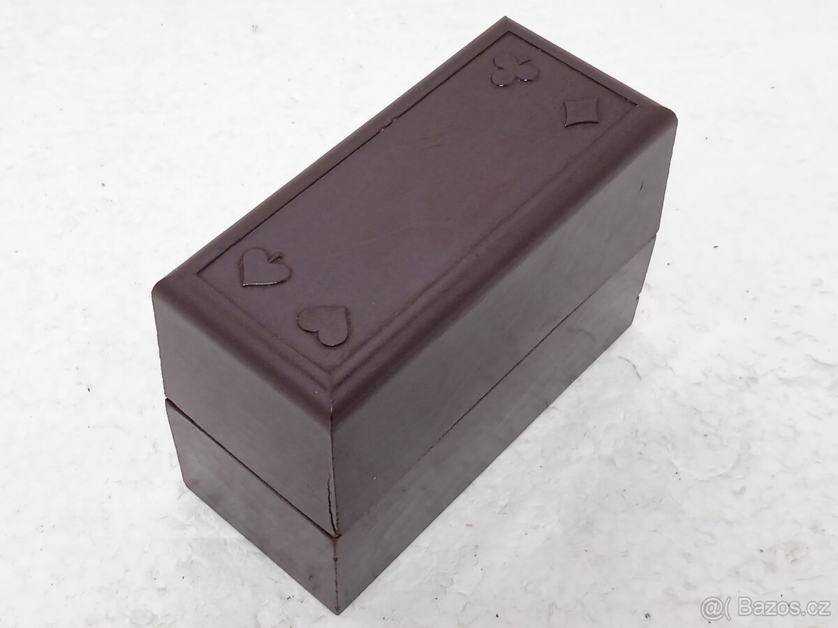 Bakelitová retro krabička na karty ČSSR - 6