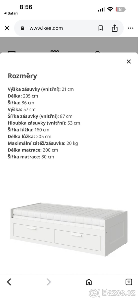 Postel Brimnes 80/200 - 6