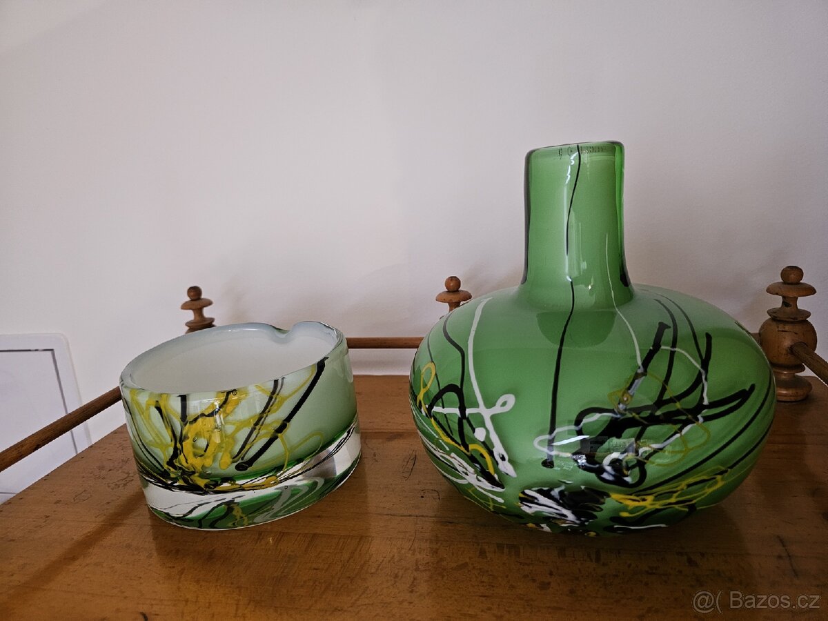 SBÍRÁM STARÉ VÁZY, RETRO SOŠKY, FIGURKY, HUTNÍ SKLO - 6