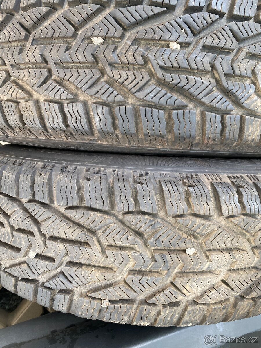 Plechové disky 15” 5x98 a zimní pneu 185/65/R15 - 6