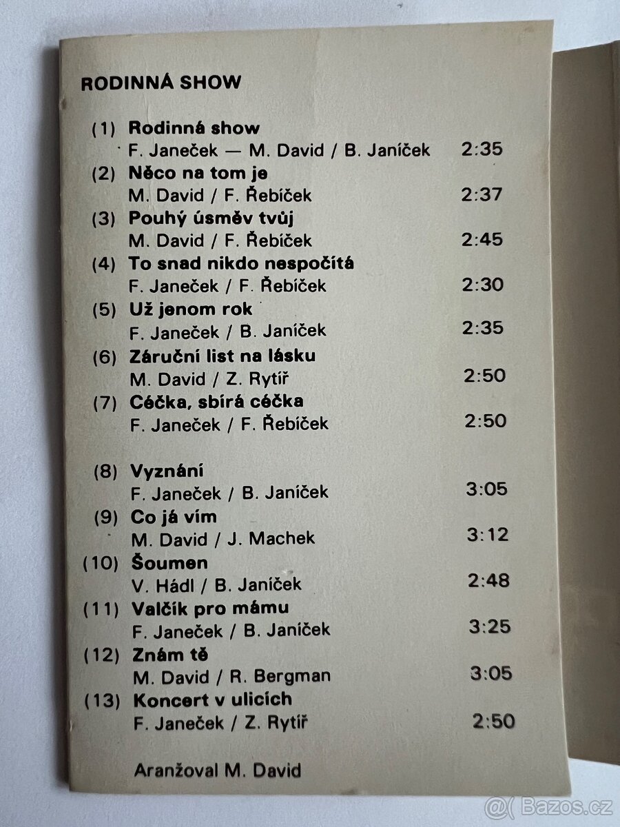 Michal David - rodinná show 1985 Supraphon - 6