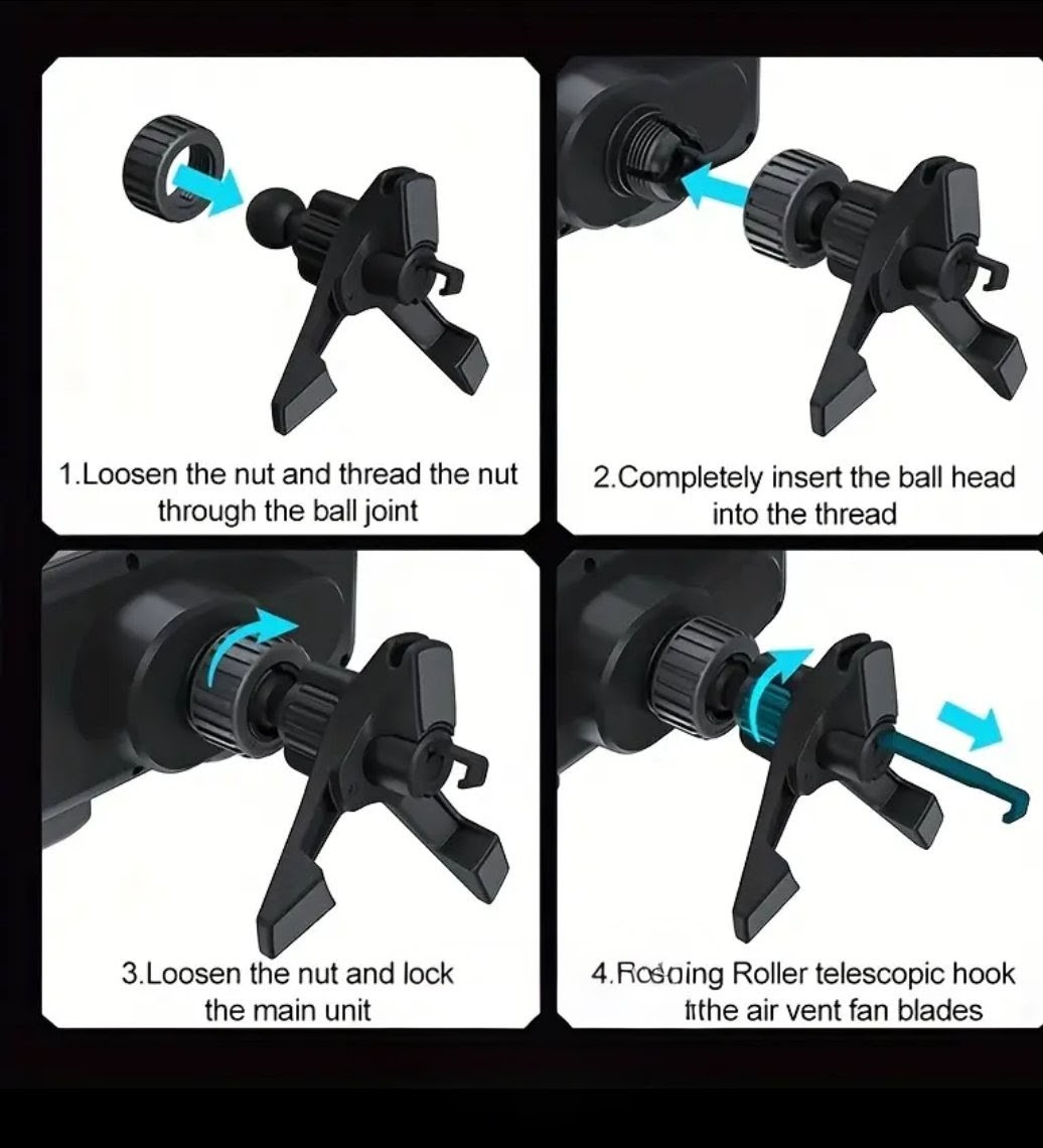 DRŽÁK DO AUTA NA MŘÍŽKU, BEZDRÁTOVÁ INDUKČNÍ NABÍJEČKA 15W - 6