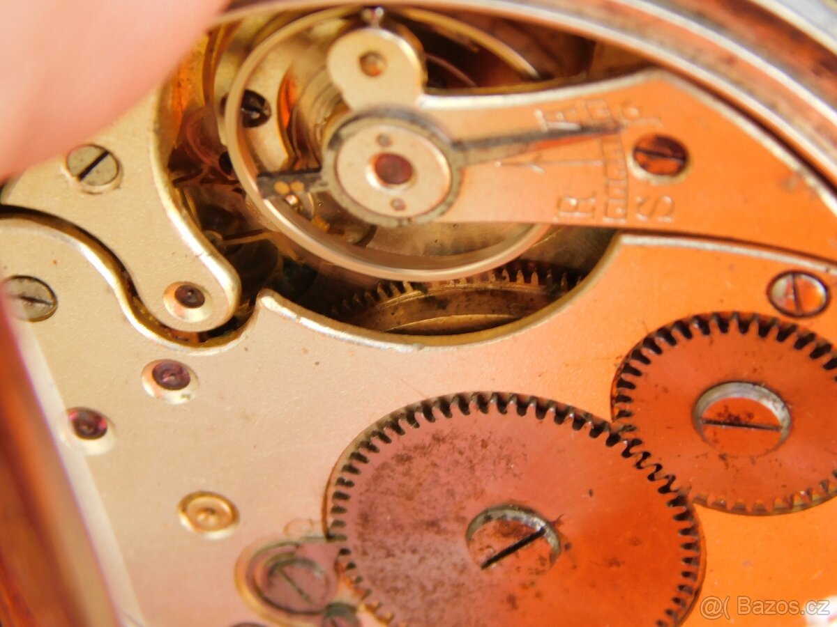 Starožitné stříbrné kapesní hodinky niello / tula - 6