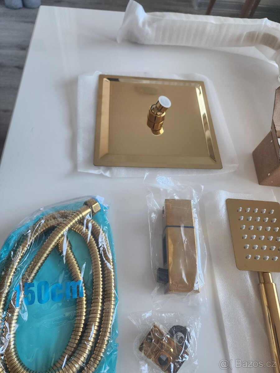 Luxusní zlatý sprchový set - 6