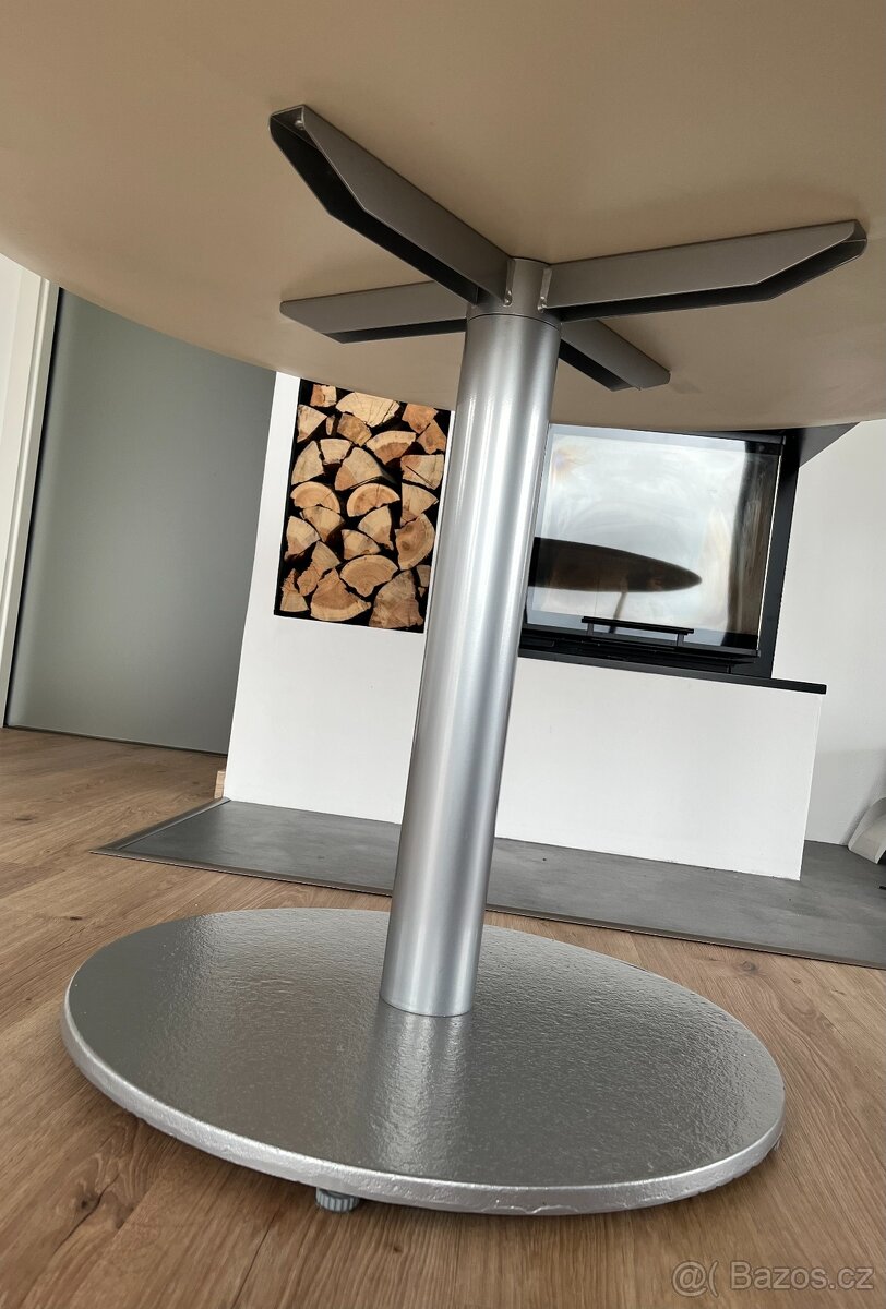 Jídelní stůl kulatý bílý - 6