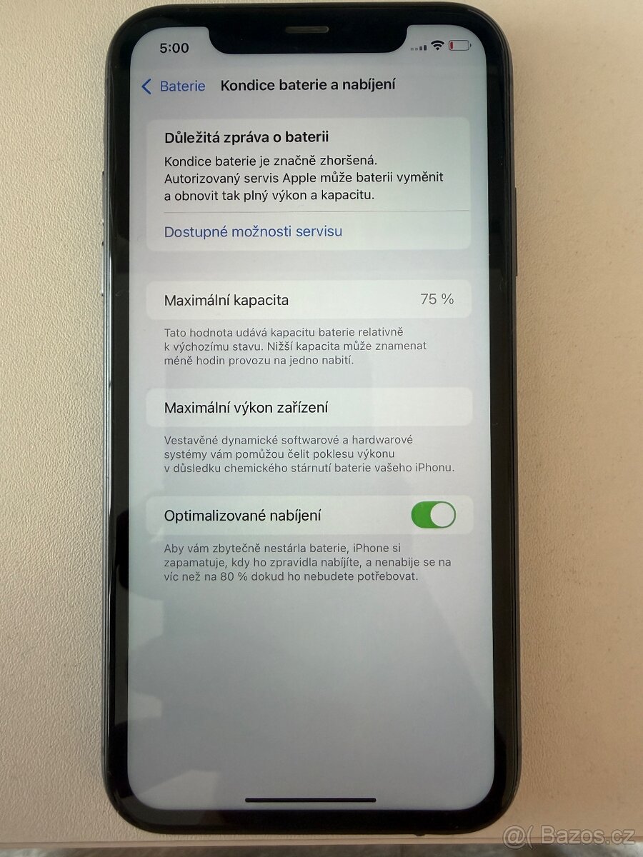 Iphone 11, černá, 64 gb, baterie 75 % - 6