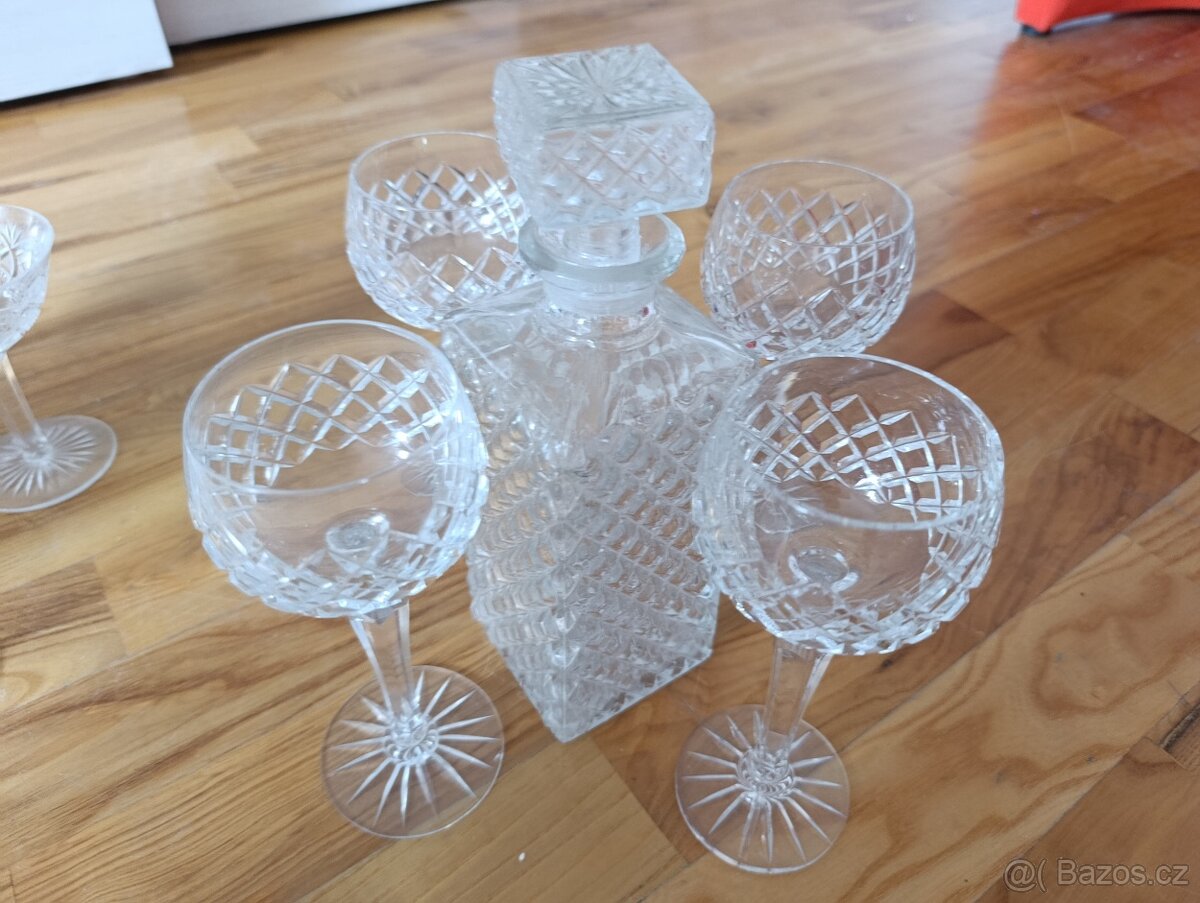 Karafy + sklenky - 6