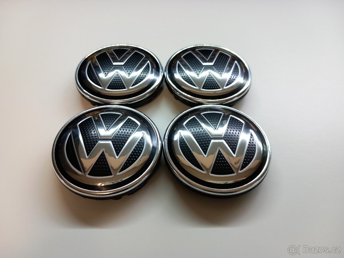Středové krytky Vw, 56x52mm, struktura logo - 6