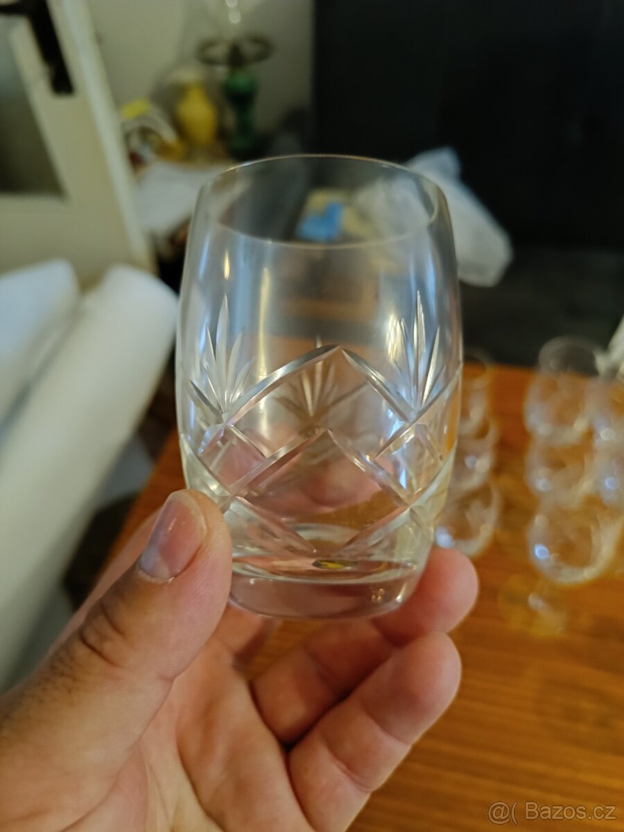 Sada broušených skleniček - 6