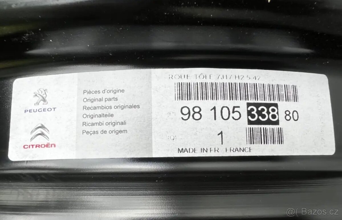 Fe disky originál Citroen - Peugeot - Opel - 5/108 - 17 - 6