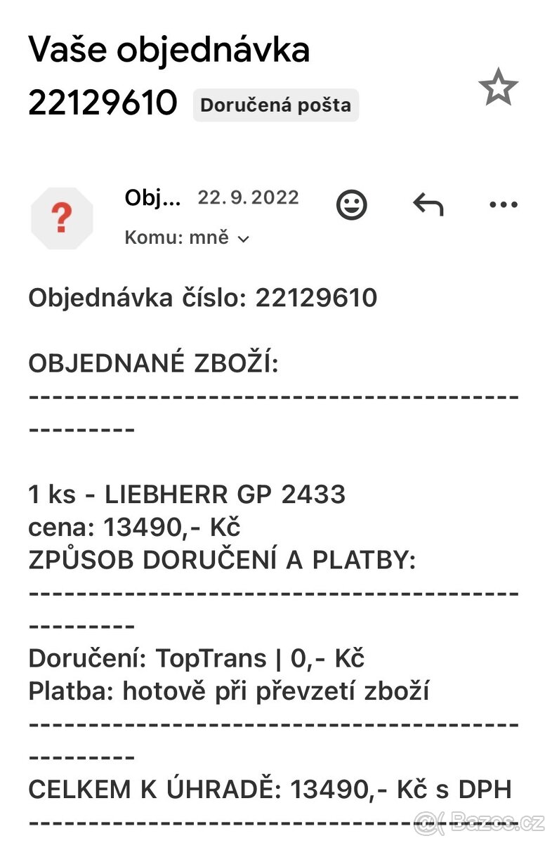 Mrazák LIEBHERR GP 2433 šuplíkový - 6