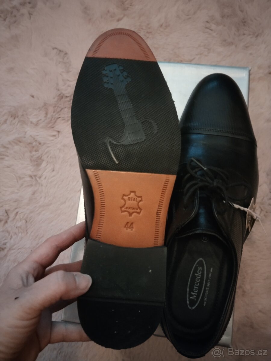 Mercedes pánské nové společenské kožené boty velikost 44 - 6