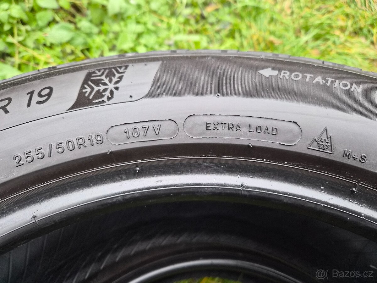 4x Zimní pneu Michelin Pilot Alpin 5 - 255/50 R19 XL - 90% - 6