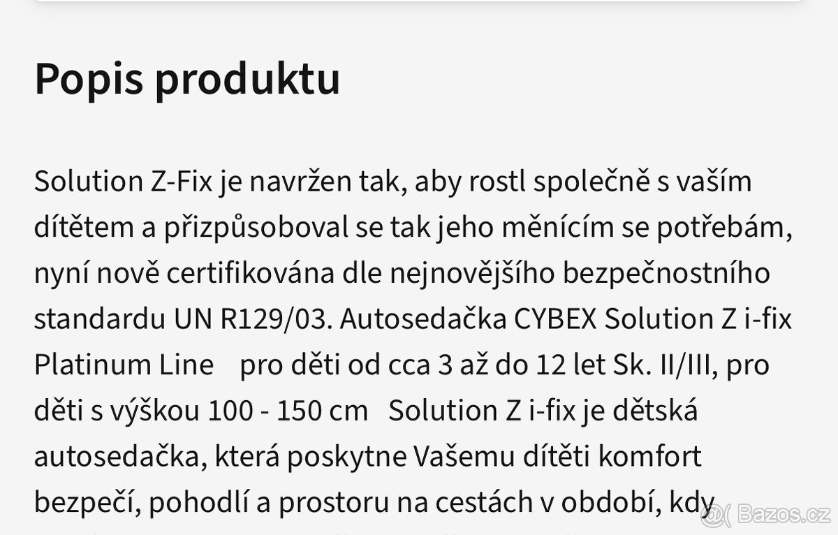 Autosedačka Cybex - 6