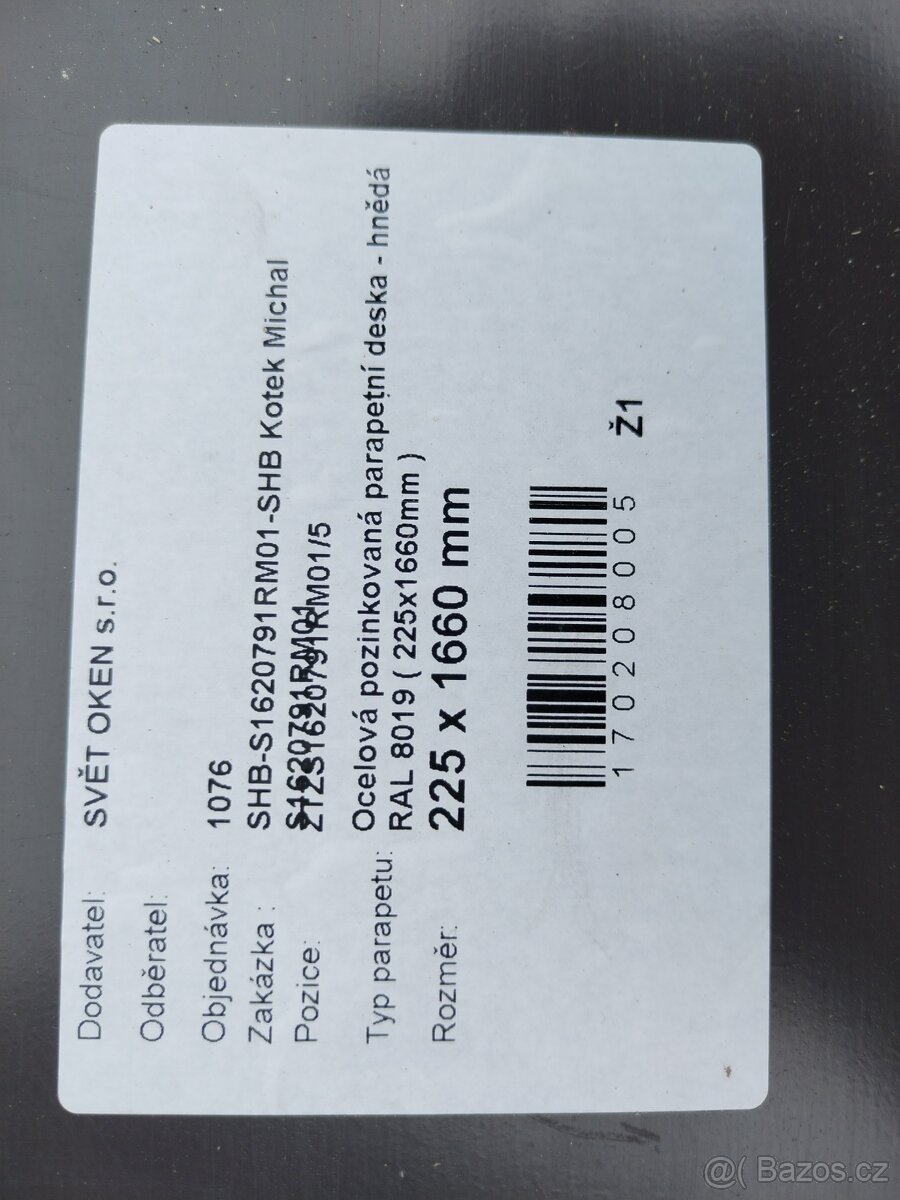 Venkovní parapety - 6