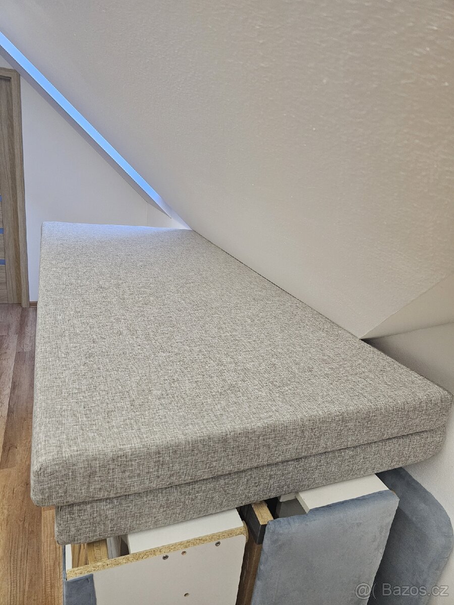 postel 180x200 čalouněná + rošty polohovací + matrace - 6