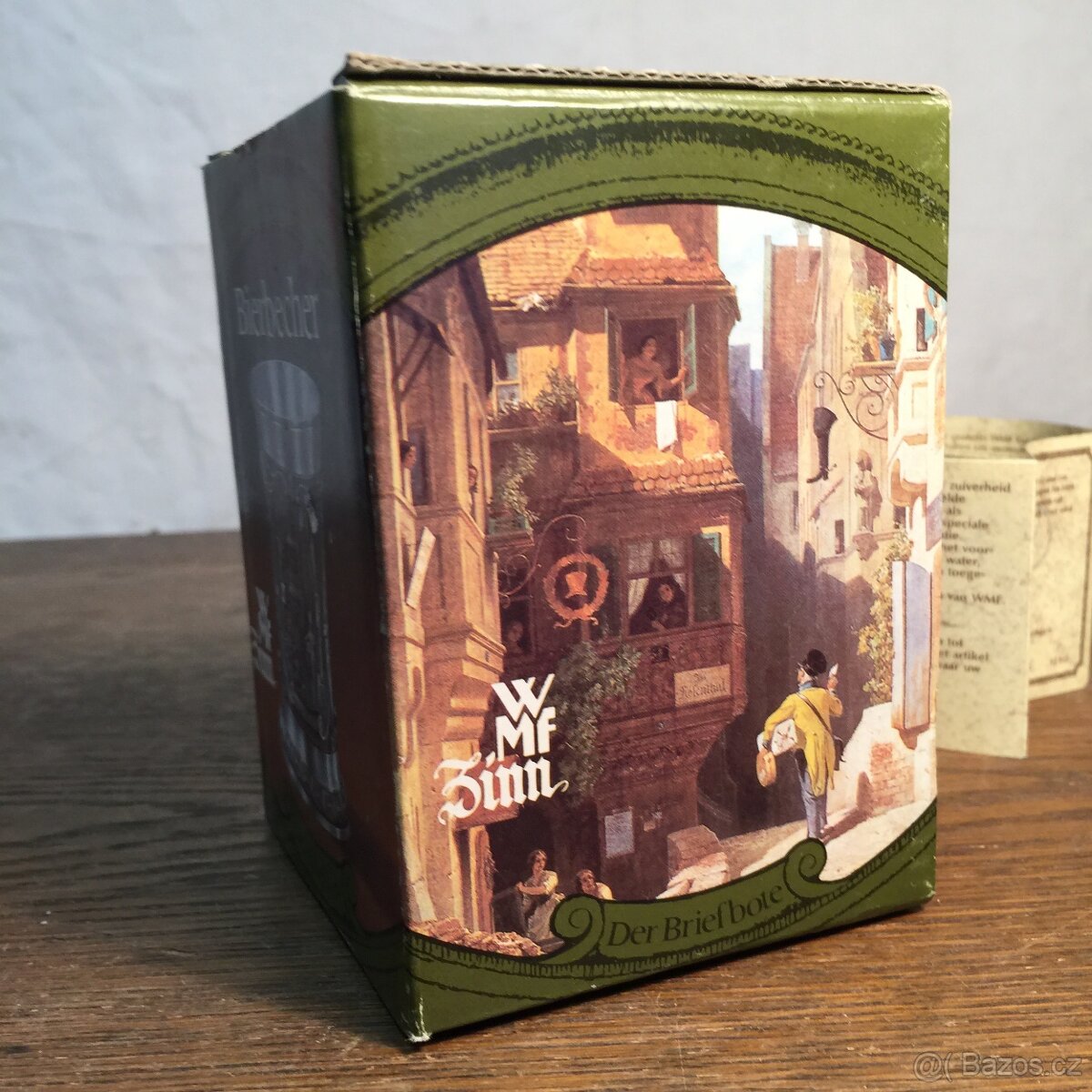 korbel číše na pivo WMF cín Carl Spitzweg certifikát - 6