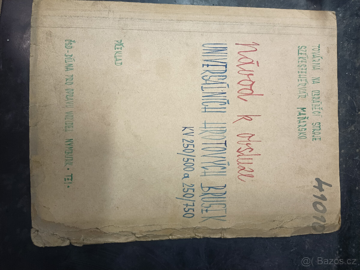 Hrotová bruska (bruska na kulato) KU250/750 - 6