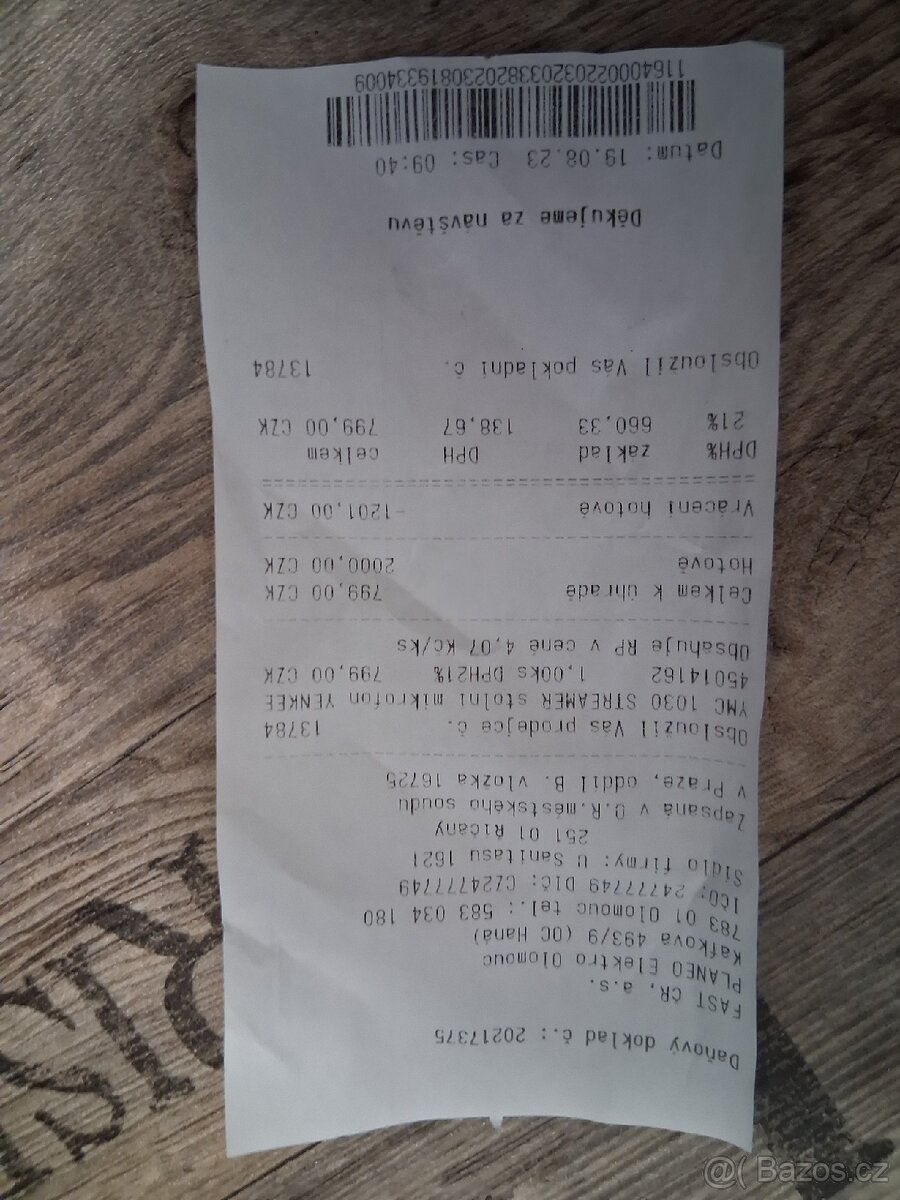 Prodám microfon Yenkee - 6