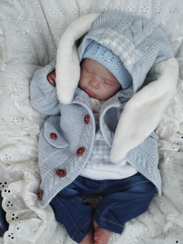 Zajíčková 2 dílná sada - 48% merino - 6