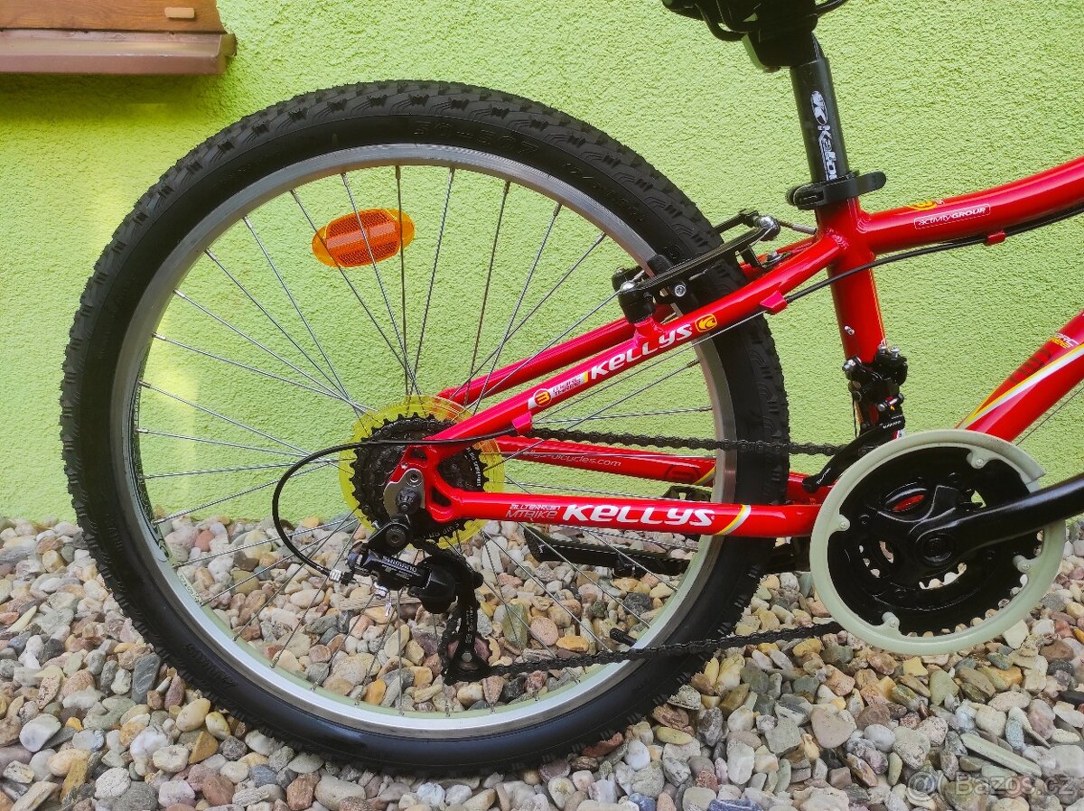 Značkové dětské kolo KELLYS 24" (ČERVENÁ) - 6
