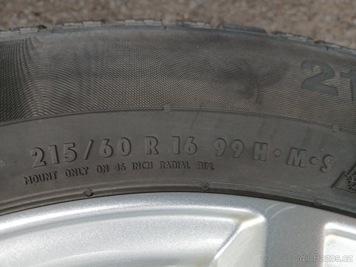 Sada ALU kol Rial 215/60R16 zimní - 6