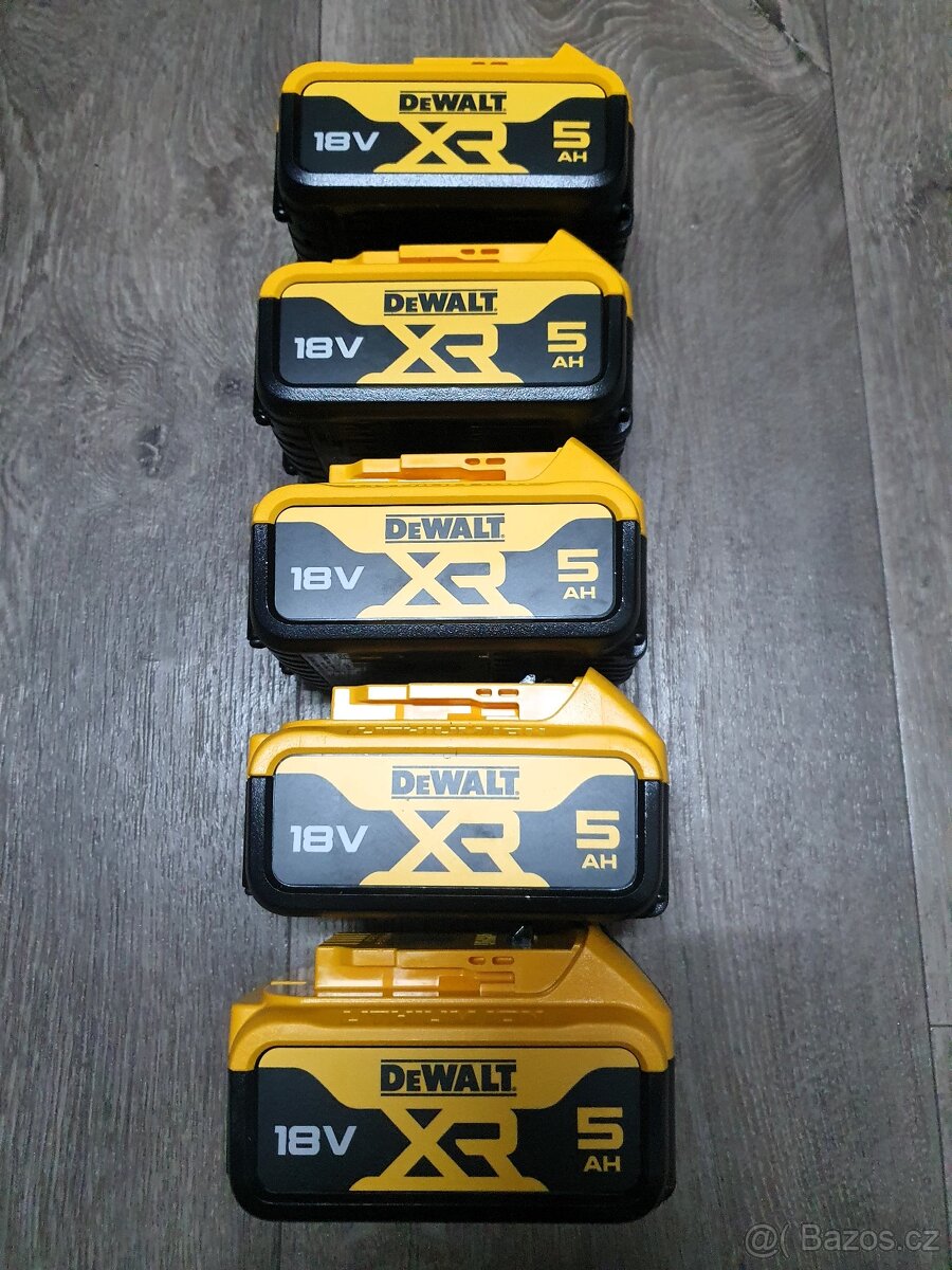 DEWALT DCB184 XR 18V 5,0Ah Li-Ion ORIGINÁLNÍ BATERIE NOVÉ - 6