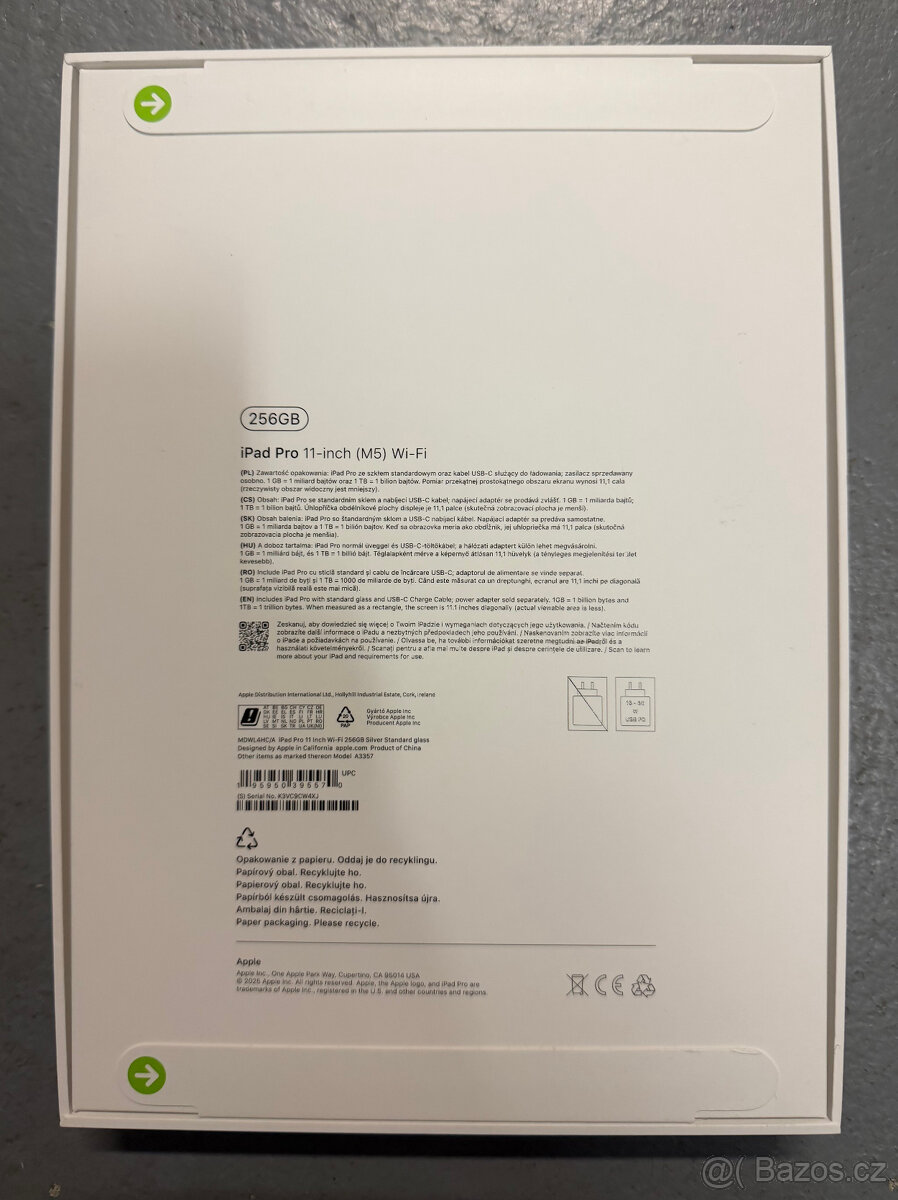 Nový nerozbalený iPad Pro 11 M5 256GB černý / stříbrný - 6
