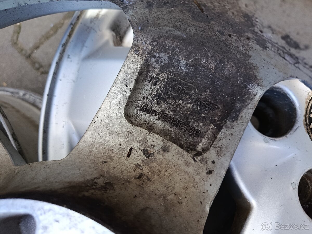 Originální alu kola škoda octavia 5x100 r15 - 6