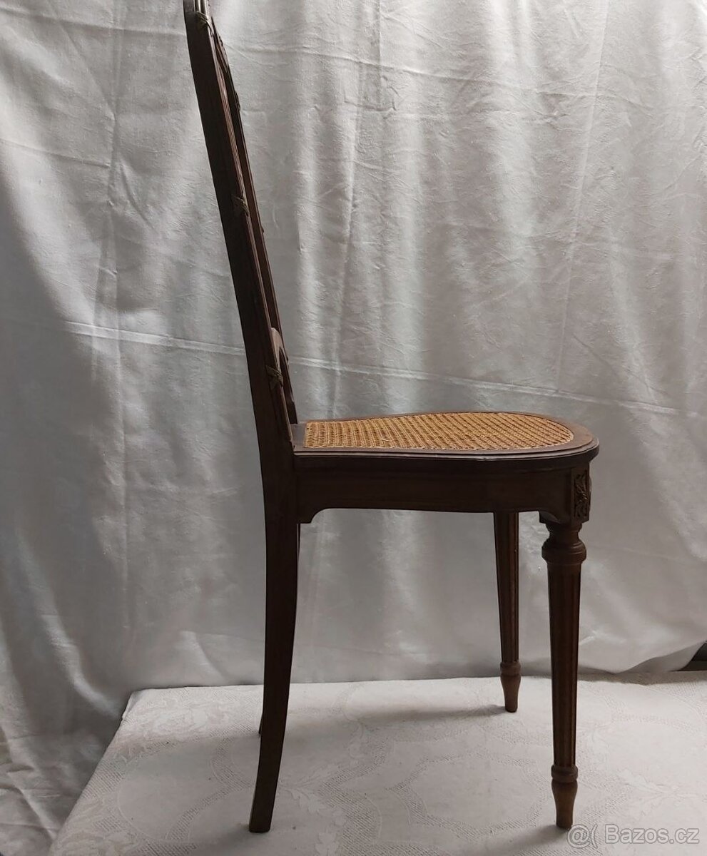 Starožitné dřevěné židle 2 ks - 6