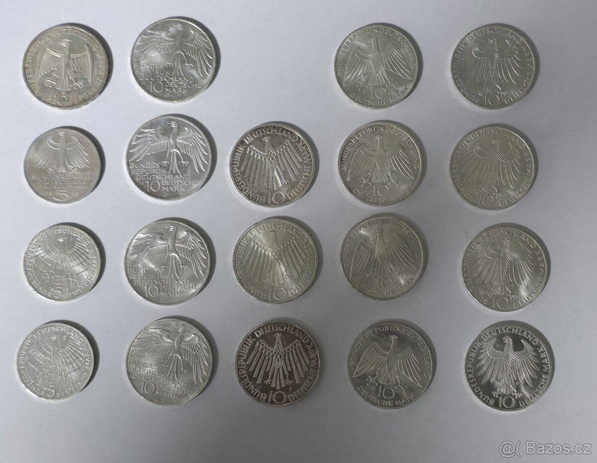 Stříbrné 10Marka a 5Marka - 6