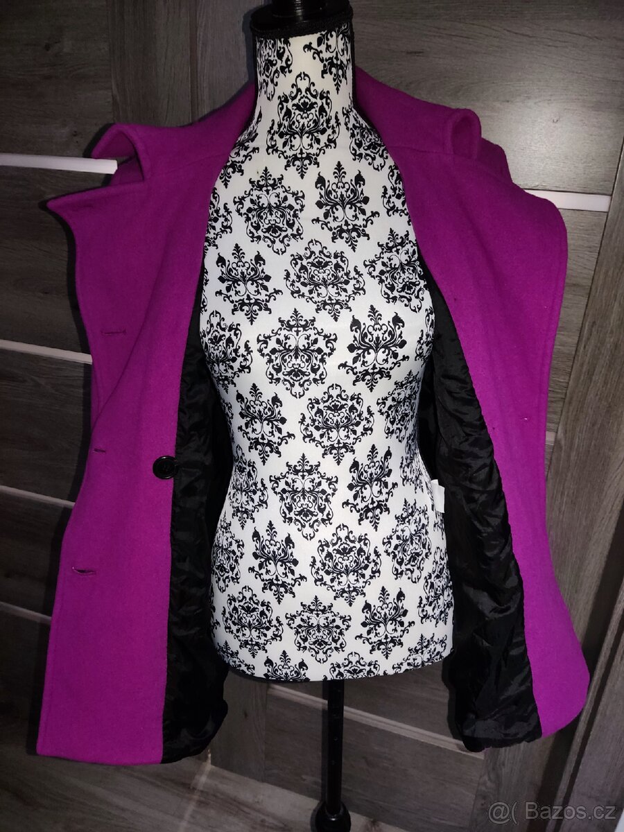 Fialový kabátek/sako vel. 42/44 - 6